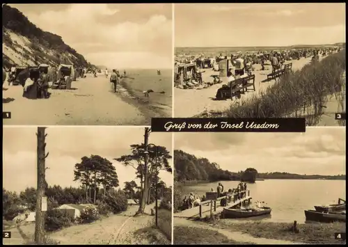 Ostsee Baltic Sea DDR Mehrbild-AK mit Karlshagen,  Ückeritz 1968