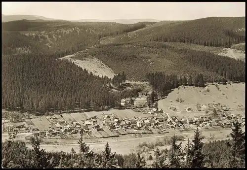 Ansichtskarte Manebach-Ilmenau Blick vom Großen Hermannstein 1978