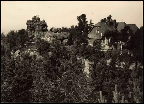 Ansichtskarte Oybin Töpferbaude im Zittauer Gebirge zur DDR-Zeit 1968