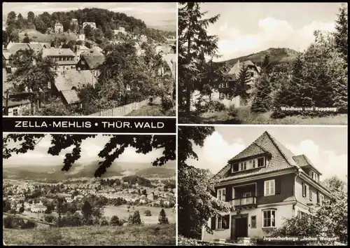 Zella-Mehlis Panorama, Waldhaus Ruppberg, Jugendherberge "Jochen Weigert" 1980