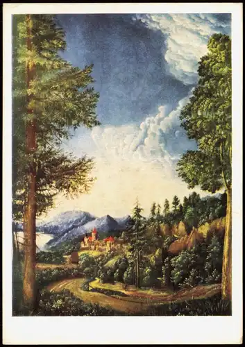 Künstlerkarte ALBRECHT ALTDORFER (1480-1538) Donaulandschaft 1970