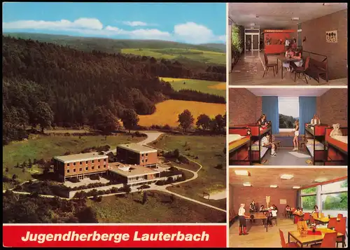 Lauterbach (Hessen) Mehrbildkarte mit der DJH Jugendherberge Lauterbach 1970