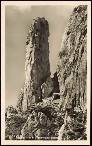 Tegernsee (Stadt) Umlandansicht Rossteinnadel Tegernseergebiet 1950