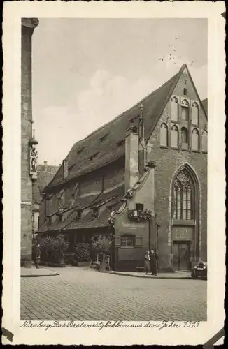 Ansichtskarte Nürnberg Bratwurstglöcklein (Lokal) 1932