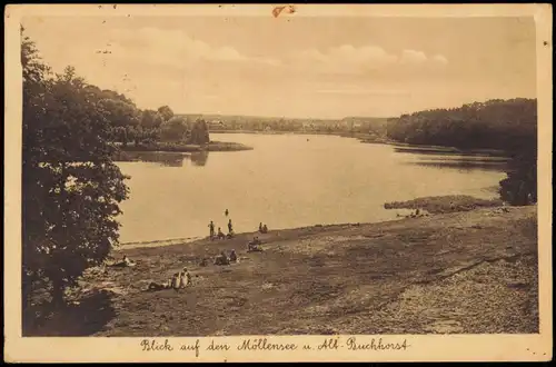 Ansichtskarte Altbuchhorst-Grünheide (Mark) Strand am Möllensee 1934