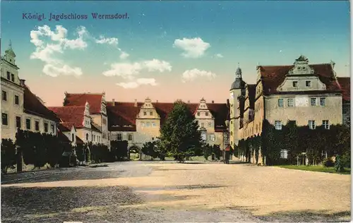 Ansichtskarte Wermsdorf Königliches Jagdschloss 1913