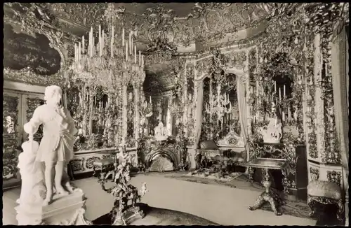 Linderhof-Ettal Schloss Linderhof Königsschloß Spiegelsaal 1960