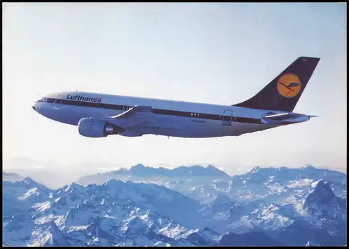 Ansichtskarte  Flugzeug Airplane Avion Lufthansa Airbus A310 1980