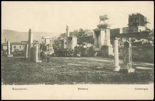 Athen Αθήνα Κεραμεικόν. Athènes. Céramique 1910