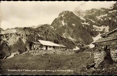 Ansichtskarte Salzburg Erichhütte OAV Sektion Lend- Dienten Hochkönig 1965