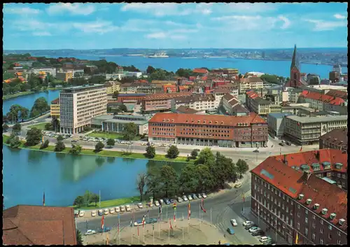 Ansichtskarte Kiel Panorama-Ansicht Stadt und Hafen 1968