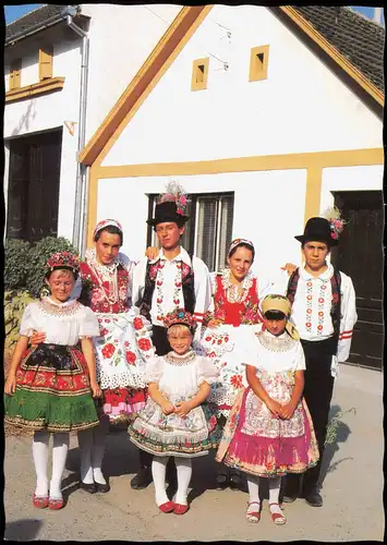 .Ungarn Trachten/Typen  ÖCSÉNY Sárközi népviselet Volkstracht von Sárköz 1980