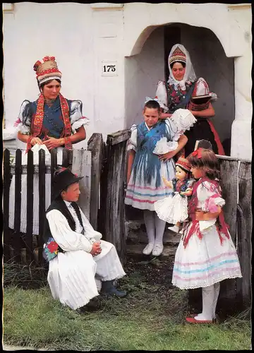 .Ungarn Trachten Ungarn MACONKA Palóc Népviselet Paloczer Volkstracht 1980