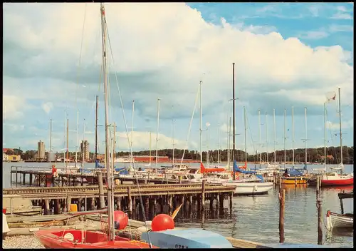 Postcard Gravenstein (Gråsten) Marina Minde, Gråsten 1980