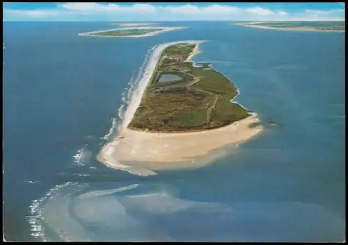 Ansichtskarte Juist Luftbild Insel vom Flugzeug aus 1994