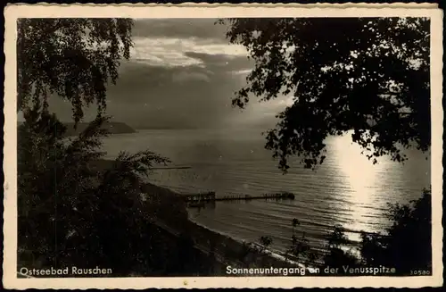 Rauschen Svetlogorsk (Ruszowice / Raušiai) Sonnenuntergangen  Ostpreußen 1936