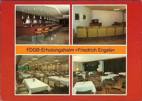 Ansichtskarte Templin FDGB-Erholungsheim "Friedrich Engels" 1985