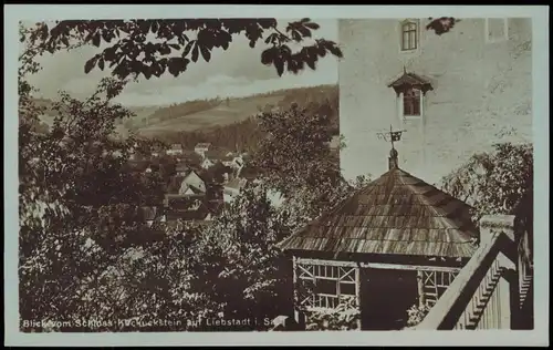 Ansichtskarte Liebstadt Blick vom Schloß Kuckuckstein 1926