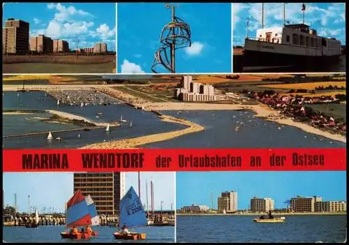 Ansichtskarte Wendtorf Mehrbildkarte mit Luftbild und Ortsansichten 1974