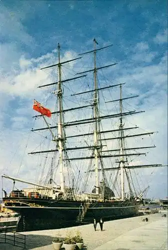 Ansichtskarte  Segelschiff Wool Clipper CUTTY SARK 1960