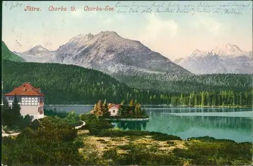 Tschirmer See-Vysoké Tatry Štrbské Pleso (Csorbató) Tátra. Csorba-See 1904