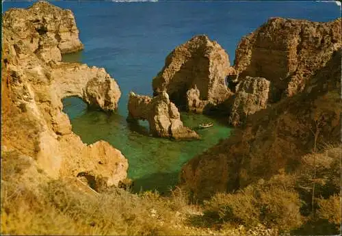 Postcard Algarve PONTA DA PIEDADE Algarve Portugal Meeresküste 1970