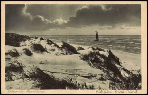 Ansichtskarte Prerow Dünen am Meeresstrande - Stimmungsbild 1933