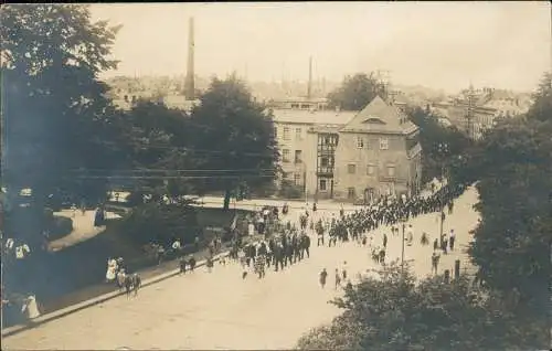 Limbach-Oberfrohna Umzug Uniform, Fabrik Conradi und Friedemann Privatfoto