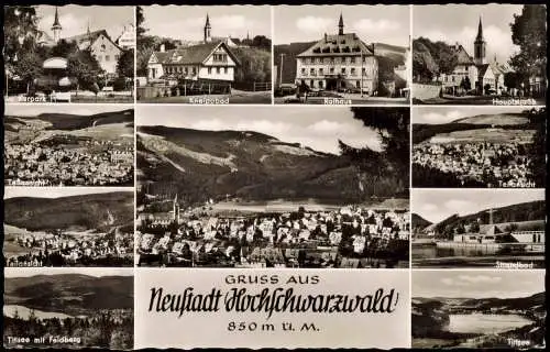 Titisee-Neustadt  Neustadt Hochschwarzwald u.a. Rathaus, Kurpark uvm. 1960