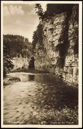 Ansichtskarte Titisee-Neustadt Wutachschlucht - Partie an der Wutach 1942