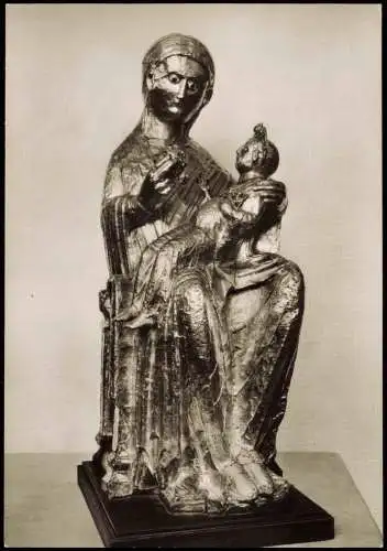 Ansichtskarte Essen (Ruhr) Münsterschatz Goldene Madonna um 980 1960