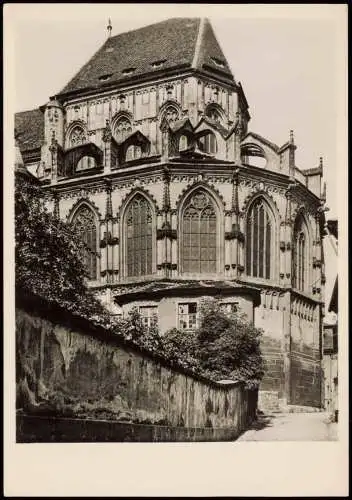 Ansichtskarte Bamberg OBERE PFARRKIRCHE Chor von Südosten 1960