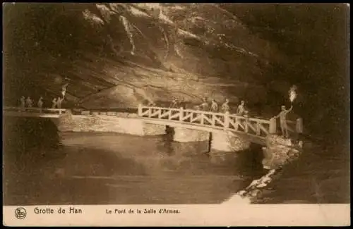 Postkaart Han-sur-Lesse-Rochefort (Belgien) Grotte de Han/ Höhle 1917