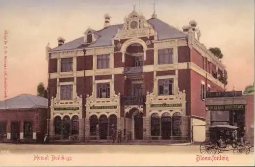 Postcard Bloemfontein Mutual Buildings 1912/1996