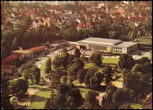 Ansichtskarte Bad Salzuflen Luftbild Kurzentrum vom Flugzeug aus 1967