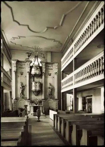 Ansichtskarte Ludwigsstadt Evang. Luth. Michaeliskirche Innenansicht 1960