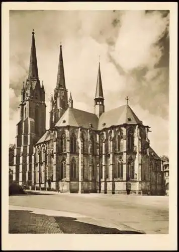 Marburg an der Lahn Elisabethkirche Außenansicht Elisabeth-Kirche 1960