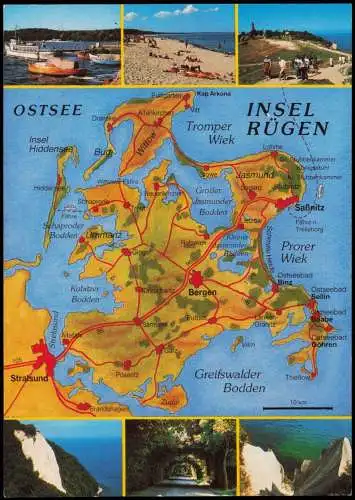 .Mecklenburg-Vorpommern Insel Rügen  Strand, Steilklippen, Allee 1995