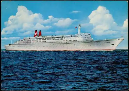 Schiff Schifffahrt - Hochsee T. S. HANSEATIC Deutsche Atlantik Linie 1970