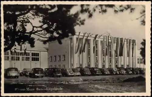 Ansichtskarte Wien Messe Rotundengelände, Autos 1941