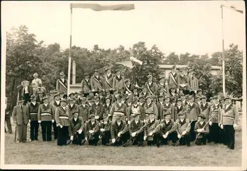 Foto  Jagd / Jäger großes Gruppenbild 1938 Privatfoto