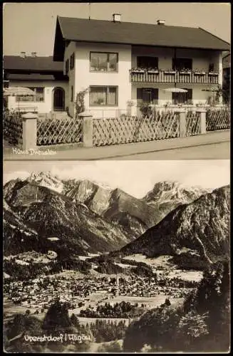 Ansichtskarte Oberstdorf (Allgäu) Haus Dressle, Panorama 1968