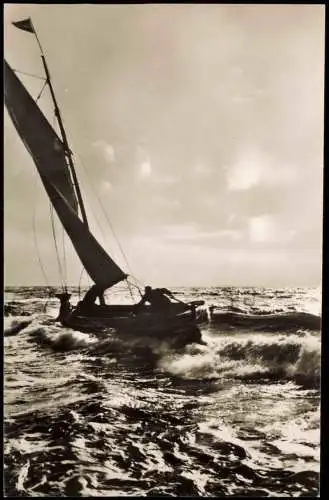 Ansichtskarte  Segelboot  Nordseeheil- u. Schwefelbad St. Peter-Ording