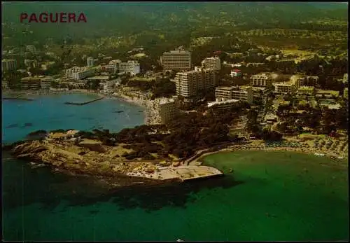 Postales Paguera Luftbild Mallorca Balearen 1987