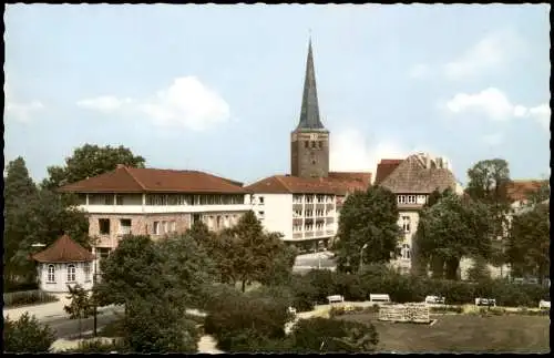 Ansichtskarte Uelzen Anlagen am Kreishaus 1965