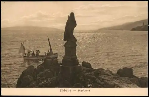 Sankt Jakobi Opatija (Abbazia) Abbazia Madonna See-Panorama 1906