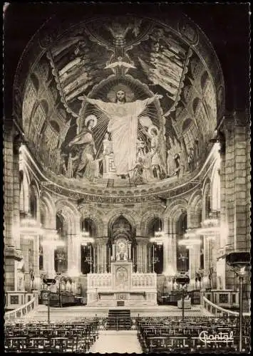 CPA Paris Basilique du Sacré Cœur Le Chœur et la Mosaïque 1950