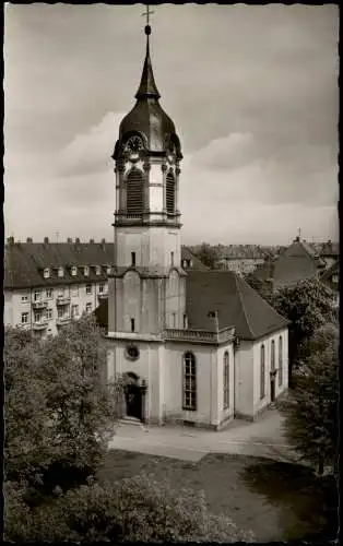 Ansichtskarte Karlsruhe West Karl-Friedrich-Gedächtniskirche 1962