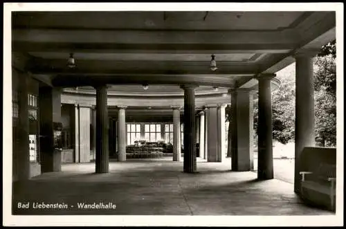 Ansichtskarte Bad Liebenstein Wandelhalle 1940