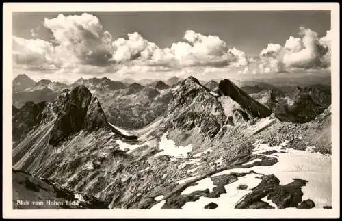 Ansichtskarte Oberstdorf (Allgäu) Heilbronnerweg, Blick vom Hohen Licht 1940